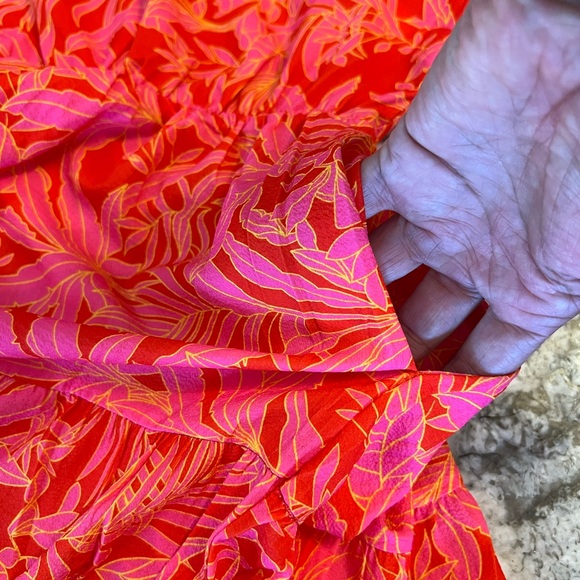 XL New Fancyinn Women’s Pink Orange Fall pockets Dress X Large Long Sleeve - Picture 10 of 15